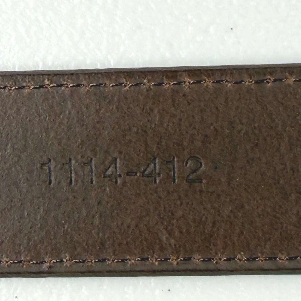 Jos A Bank Mens Brown Leather Nautical Signal Flag Belt 36‎ 1114-412